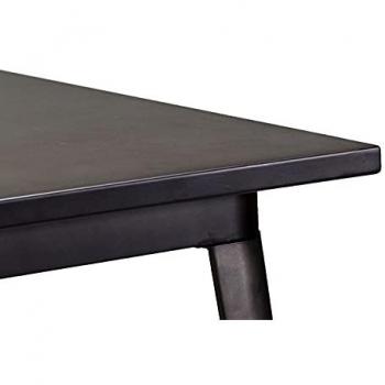 Mesa Moderna de Hierro Marrón 160x80x76 cm