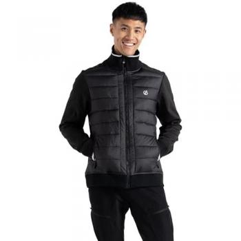 Dare 2b Men's Insulated Hybrid Full Zip Jacket - Stylish Black, Size XL