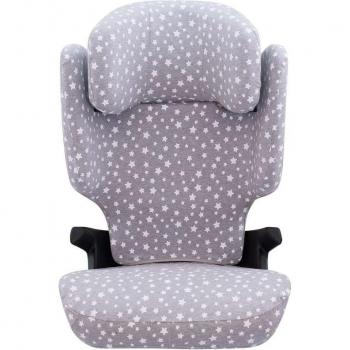 Jyoko Funda para Silla de Coche Römer Kidfix M I-Size Suave y Transpirable White Star
