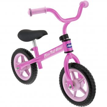Chicco First Bike - Bicicleta sin pedales con sillín regulable, color rosa, 2-5 años