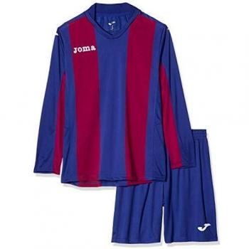 Joma Pisa Set de Juego Completo Manga Corta, Hombre, Azul/Granate, 6XS-5XS