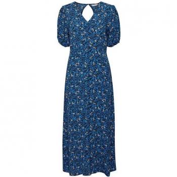 b.young Byflouri Women's Dress in French Blue Mix