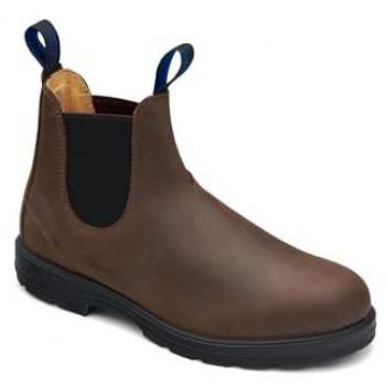 Blundstone 1477 Antique Brown Thermal Chelsea Boots - Size UK 8 / EU 42