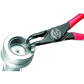 Alicates para circlips GEDORE 8000 J 21, acodados en 90°, para anillos de seguridad interiores, diámetro ejes: 19-60 mm, diámetro puntas: 1,8 mm, fabric