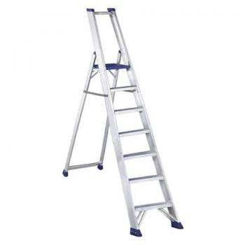 Escalera Tijera Profesional de Aluminio Ancha Regina 7 Peldaños