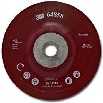 3M Plato soporte para Disco de Alto Rendimiento, 125 mm, Perfil bajo, Blando, 1/Caja