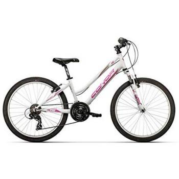 Conor 440 24 Bicicleta Ciclismo Niña, Niñas, Blanco/Rosa, M