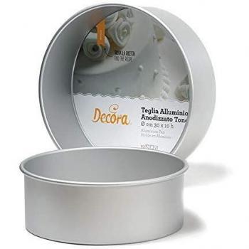 Decora 0062615 Molde PROFESSIONALE Aluminio ANODIZADO Circular Ø CM 35 X 10 H