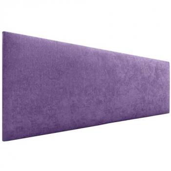 Cabecero Tapizado AQUALINE Liso de Polipiel o Tela en Lila - 145x50cm para Camas 120/135/140 cm