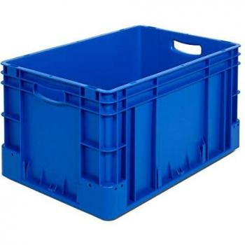 Contenedor Industrial Apilable 60L 600x400x320mm Azul