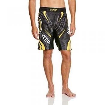 Venum Trainingsshorts Ryujin - Pantalones cortos de fitness para hombre, color negro / amarillo, talla S
