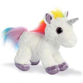 Aurora- Peluches y muñecas, Color Blanco y Multicolor, 31cm