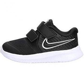 Nike Nike Star Runner 2 (tdv), Unisex Kid's Track & Field Shoes, Multicolour (Black/White/Black/Volt 1), 8.5 Child UK (26 EU)