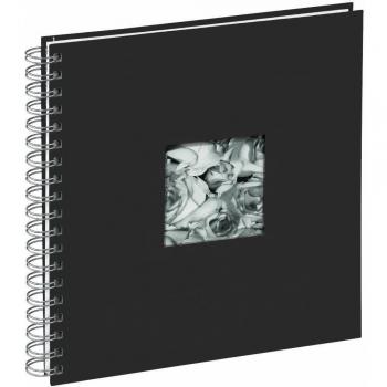 Pagna 12156-11 - Álbum de fotos de espiral, 240 x 250 mm, 50 páginas, cubierta de lino con paspartú, cartulina fotográfica blanca con papel calandrado, color marrón