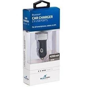 Bluestork BS-CAR-2USBPRO - Adpatador De Corriente Usb