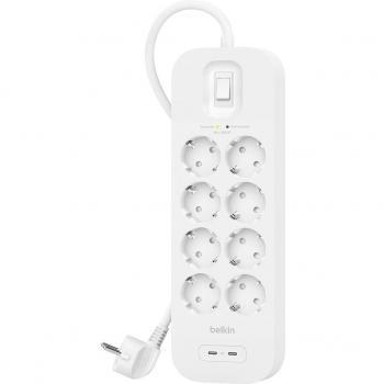 Regleta Belkin Connect Blanco 8 salidas AC 2 m