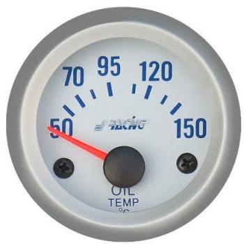 Simoni Racing OT/SB Indicador Eléctrico de Temperatura Aceite,Plata