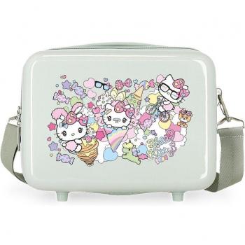 Neceser Infantil Abs Hello Kitty Harajuko Turquesa con Capacidad 9L