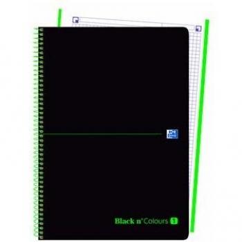 OXFORD Cuaderno 1T Plástico A4+80H 5X5 Verde 400088226