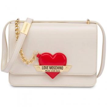 Love Moschino Ivory Cross Body Bag for Fashion Lovers, Beige, Female, Size: ONE SIZE