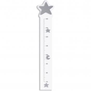 Alondra E881-G2314 - Medidor infantil de madera, color blanco / plata