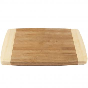Tabla cortar bamb&uacute; bicolor 38x27x18 cm