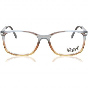 Persol PO3189V 1137 Men's Eyeglasses Brown Size 53 - Frame Only with Blue Light Block Available