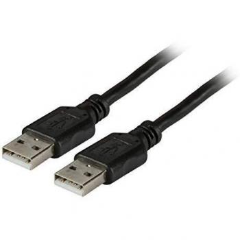 Cable USB 2.0 Tipo A a Tipo A, 1.8 m, Color Negro