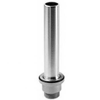 Lira Desagüe con Tubo de Rebose de Acero Inoxidable 370 mm para Fregadero de 60 mm