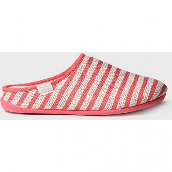 Zapatillas de casa abiertas de mujer de tejido - MELY-DL