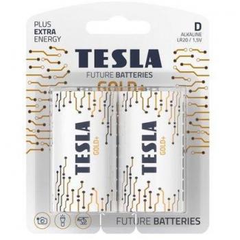 Blister 2 pilas Tesla D GOLD+ LR20