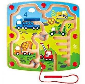 Hape E1713 Wooden Construction & Number Magnetic Maze