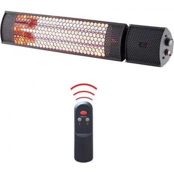 Estufa Radiador Infrarrojo STARLYF 2000W para Exterior, Resistente a la Intemperie (IP65) con Mando a Distancia