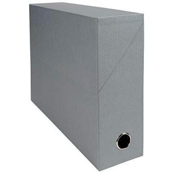 Caja archivadora EXACOMPTA A4 90mm, cartón, gris