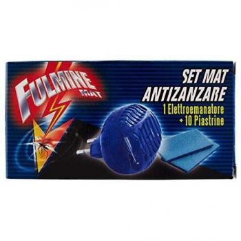 Set de Mat Antimosquitos Fulmine con 10 Piastrinas y Electromagneto