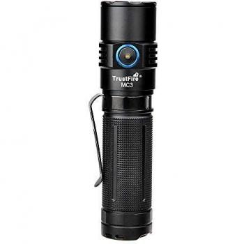 TrustFire MC3 Led Linterna 2500 lúmenes brillante CREE XHP50 LED con 21700 Li-ion batería y USB magnético recargable