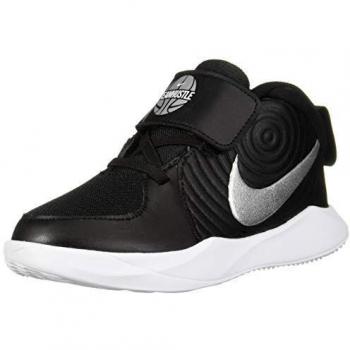 Nike Team Hustle D 9 (TD), Zapatillas de Baloncesto Unisex niño, Multicolor (Black/Metallic Silver/Wolf Grey/White 000), 23.5 EU