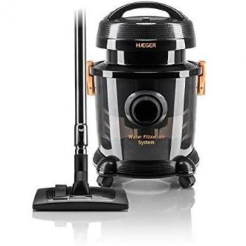 Haeger AQUACLEAN 1200 Aspirador con Filtro de Agua, 1200W, Depósito de Agua 9L, para Sólidos y Líquidos