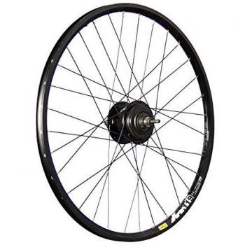 Rueda trasera de bicicleta 26 pulgadas XM119D con buje Shimano Alfine color negro