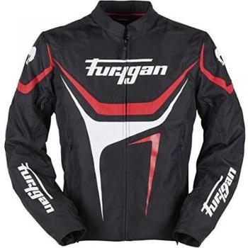 Furygan Oggy Chaqueta, Hombre, Noir/Blanc/Rouge, S