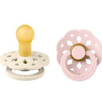 Chupetes BIBS Boheme Ivory/Blossom, Tamaño 1 (0-6 meses), Pack de 2