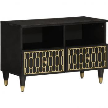 Soporte para TV de madera maciza de mango 70x33x46 cm