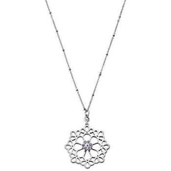 Colgante de Mujer Morellato SADY07 - Cadena de Acero Inoxidable con Circunferencia Lila, 44 cm