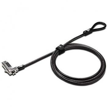 Kensington Candado Fino de Combinación para Portátiles para Ordenadores y Dispositivos 2 en 1 con Ranura de Seguridad Nano, Antirrobos y con un Cable Resistente a los Cortes de 1,8 m