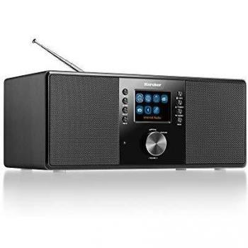 Karcher DAB 7000i - Radio Internetradio Estéreo con DAB+, FM, Bluetooth, WLAN, Pantalla a Color, USB, AUX-In, 14W, Función Despertador y Control Remoto