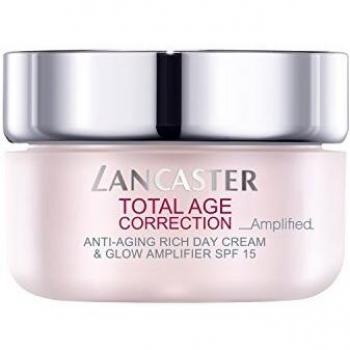 Lancaster Total Age Correction Amplified Anti-Aging Rich Day Cream and Glow Amplifier SPF15, 50 ml