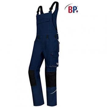 Pantalón de Trabajo con Tirantes BP® 1804, Talla 58, Azul Noche, con Elementos Reflectantes y Bolsillos para Rodilleras
