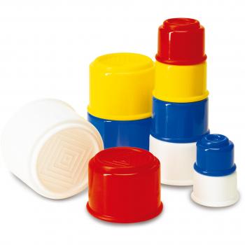 Ambitoys 54024  - Set de 10 piezas/cubos de plástico de colores