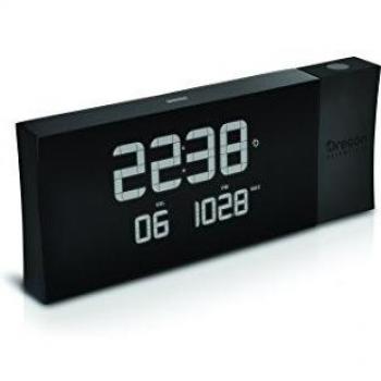 Oregon Scientific RRM222P - Reloj proyector con radio FM, negro