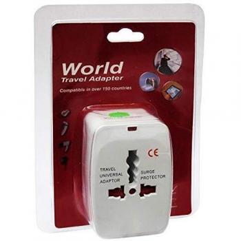 World Travel Adaptor Adaptador de enchufes universal para viajes. Adaptador de viaje. Enchufe de conversión universal. Adaptador para Europa, EEUU y desmás países